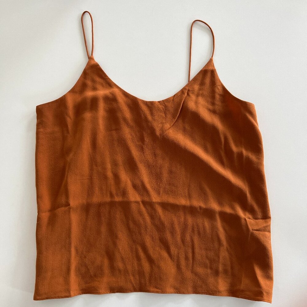 NWT The Clean Silk Cami / 100% silk washable / size 0 / Toasted Almond
